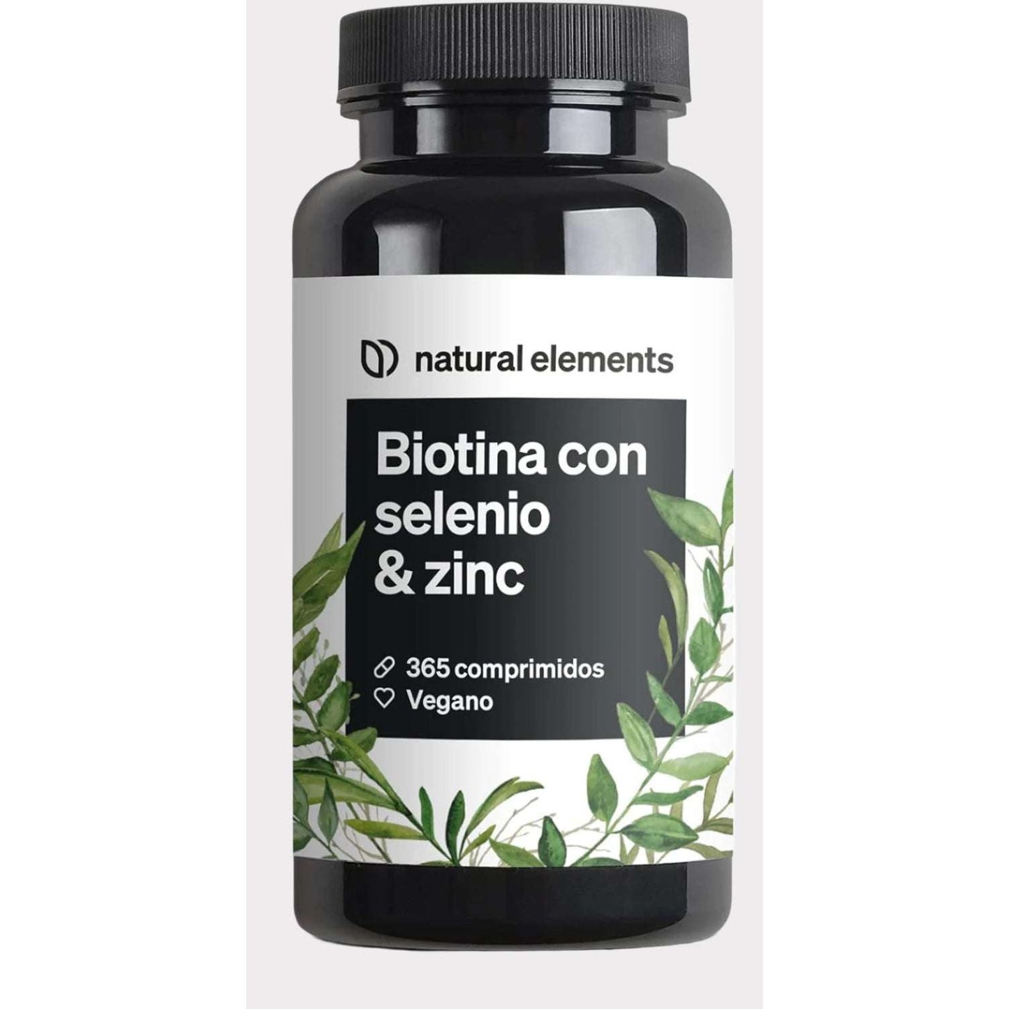 Biotina + Zinc + Selenio - 365 pastillas veganas (Suministro para 1+ año) - Vitaminas para el cabello - Apoya el crecimiento del pelo, fortalece la piel y las uñas - Sin aditivos
