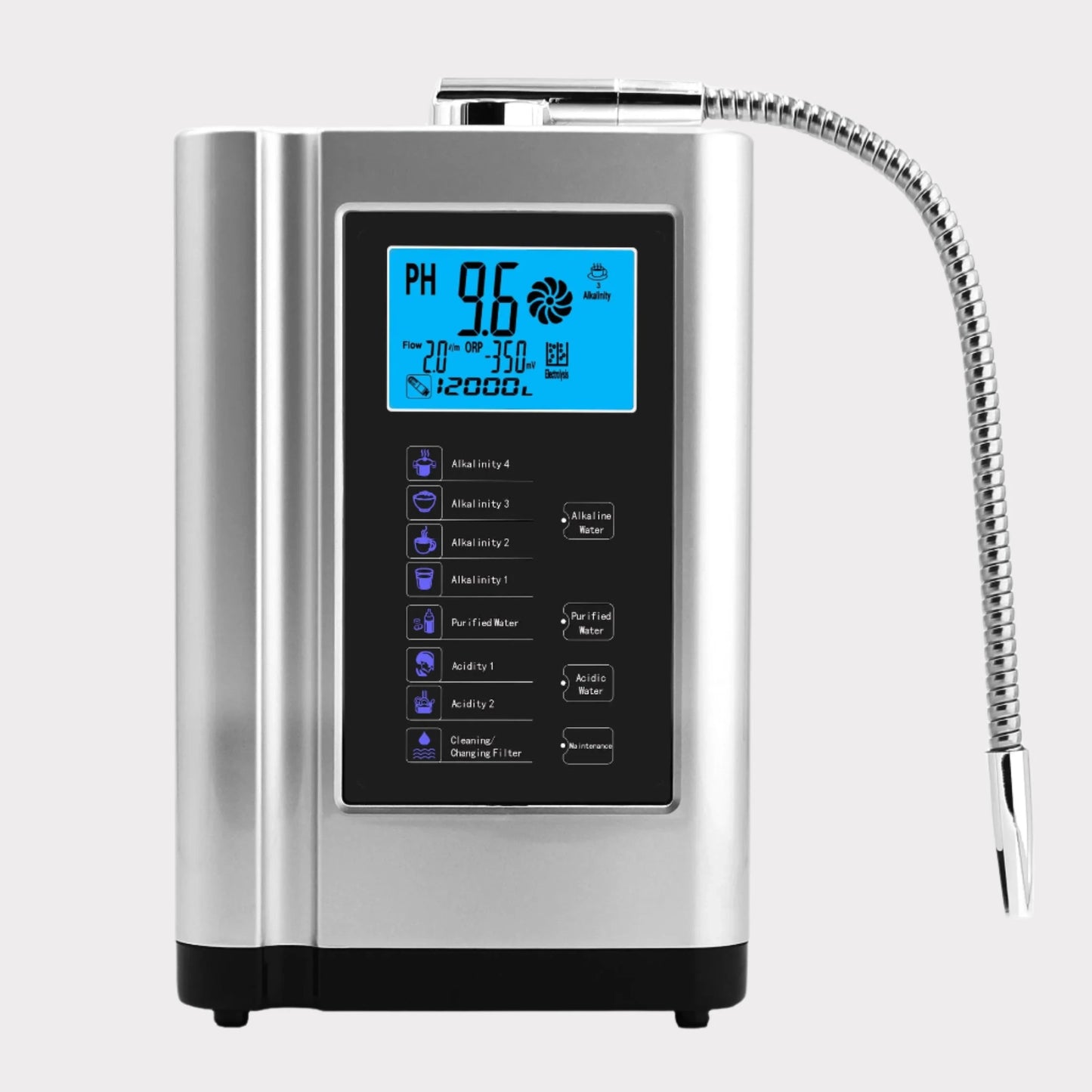 Alkaline Water Ionizer hydrogen generator Machine Purifier,Produces pH 3.5-10.5 Alkaline Acid water Water Filter system for Home - SOULVIVALS