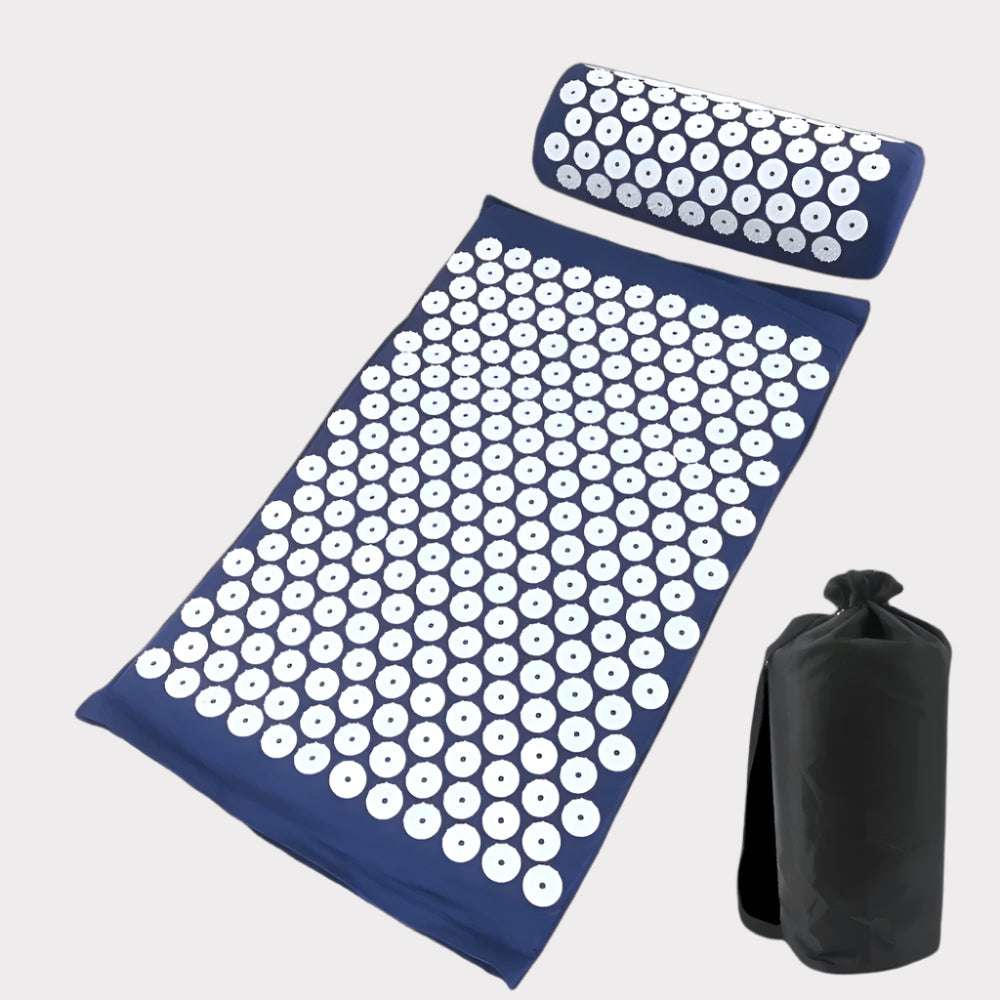 Acupressure Yoga Mat & Pillow - SOULVIVALSSOULVIVALSSOULVIVALS14:1879386361#Blue Set with bag