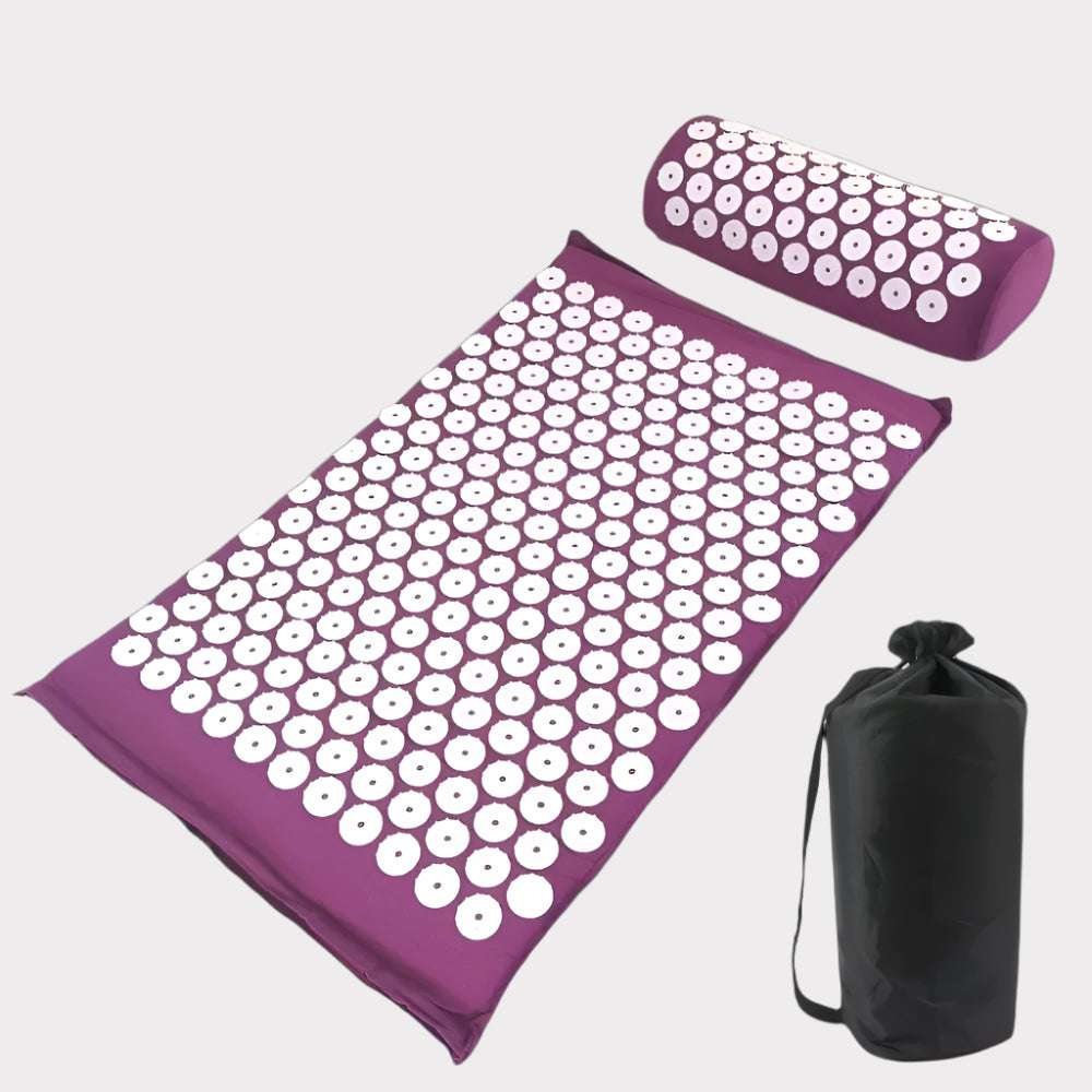Acupressure Yoga Mat & Pillow - SOULVIVALSSOULVIVALSSOULVIVALS14:2656224057#Purple Set with bag
