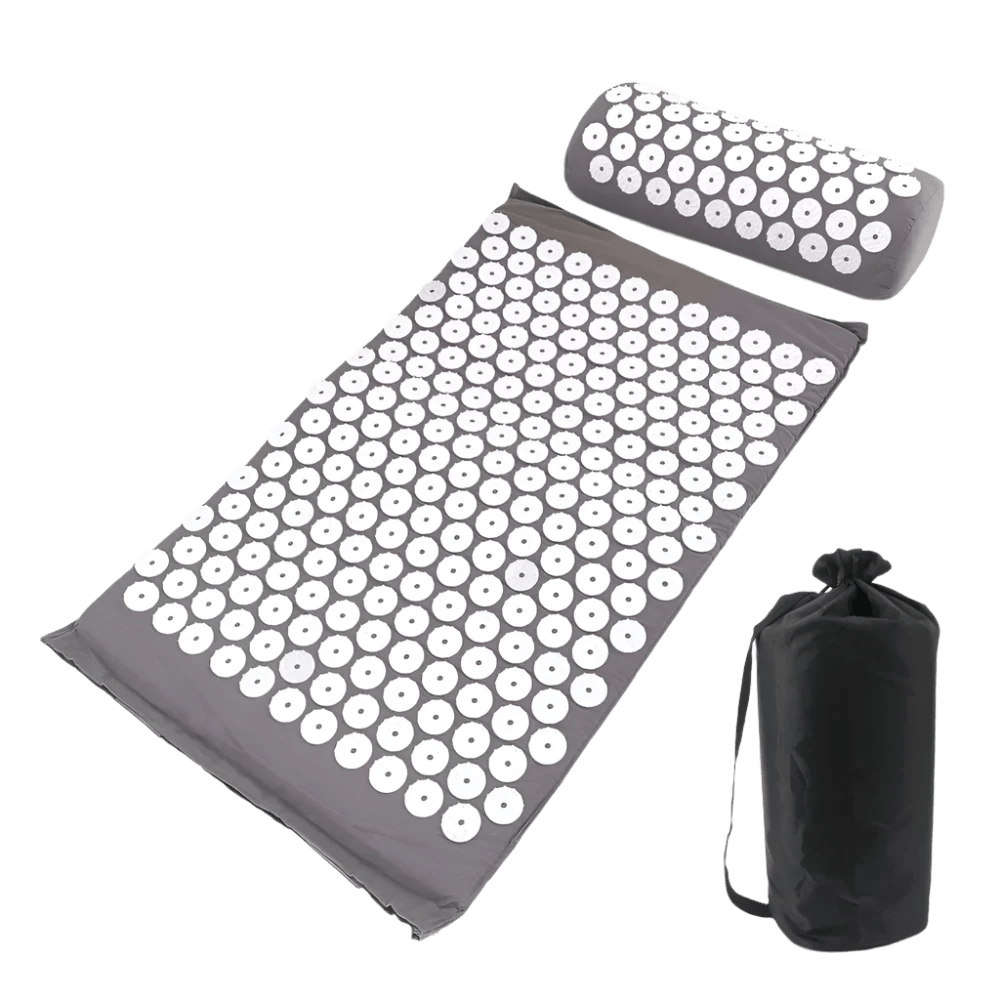 Acupressure Yoga Mat & Pillow - SOULVIVALSSOULVIVALSSOULVIVALS14:200003699#Gray Set with bag