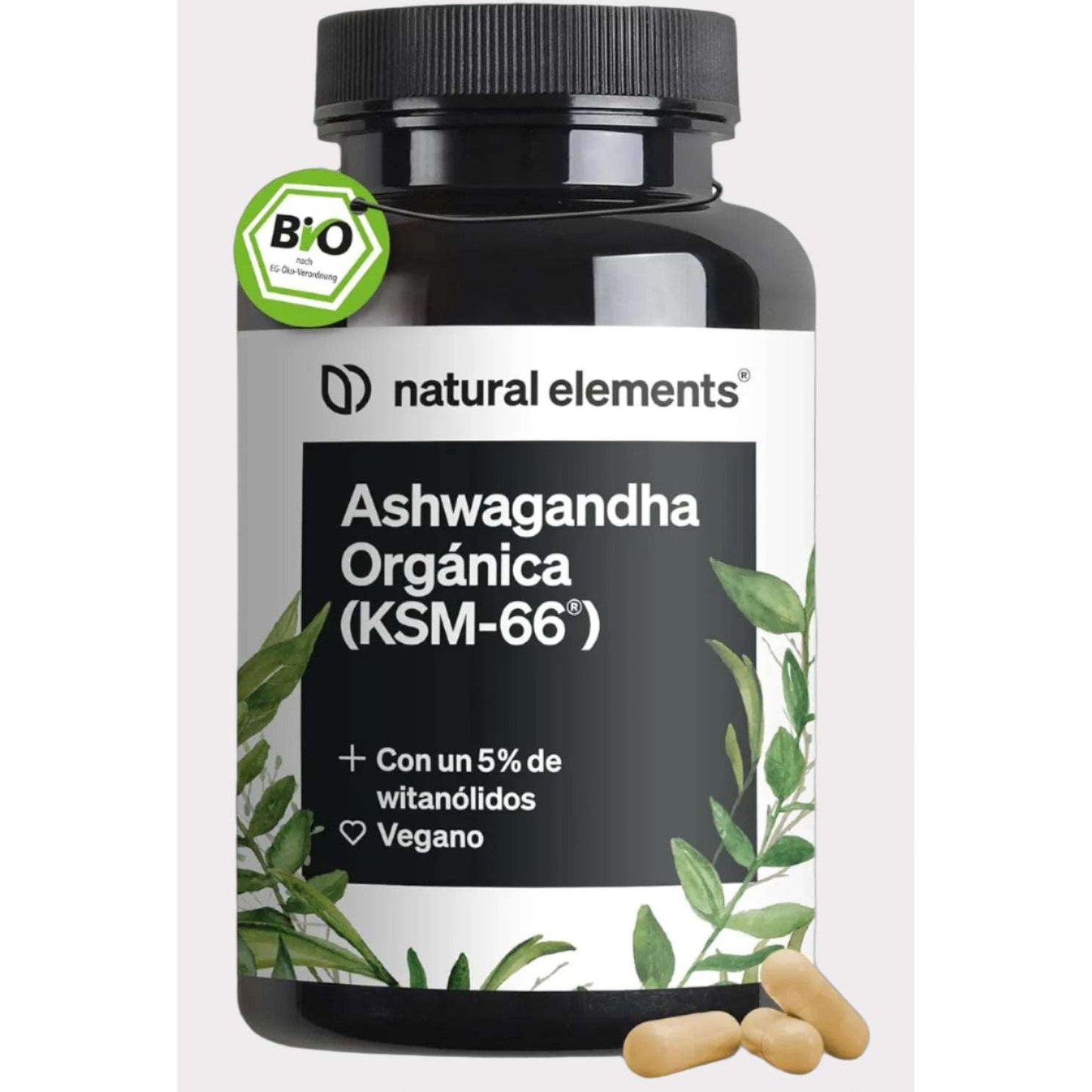 Ashwagandha ecológica KSM - 66 600mg – 180 Cápsulas – Vegano – Auténtica baya del sueño de la India – Sin aditivos – Probada en laboratorio y fabricada en Alemania - SOULVIVALSSOULVIVALSSOULVIVALSB08ZDCP3HB