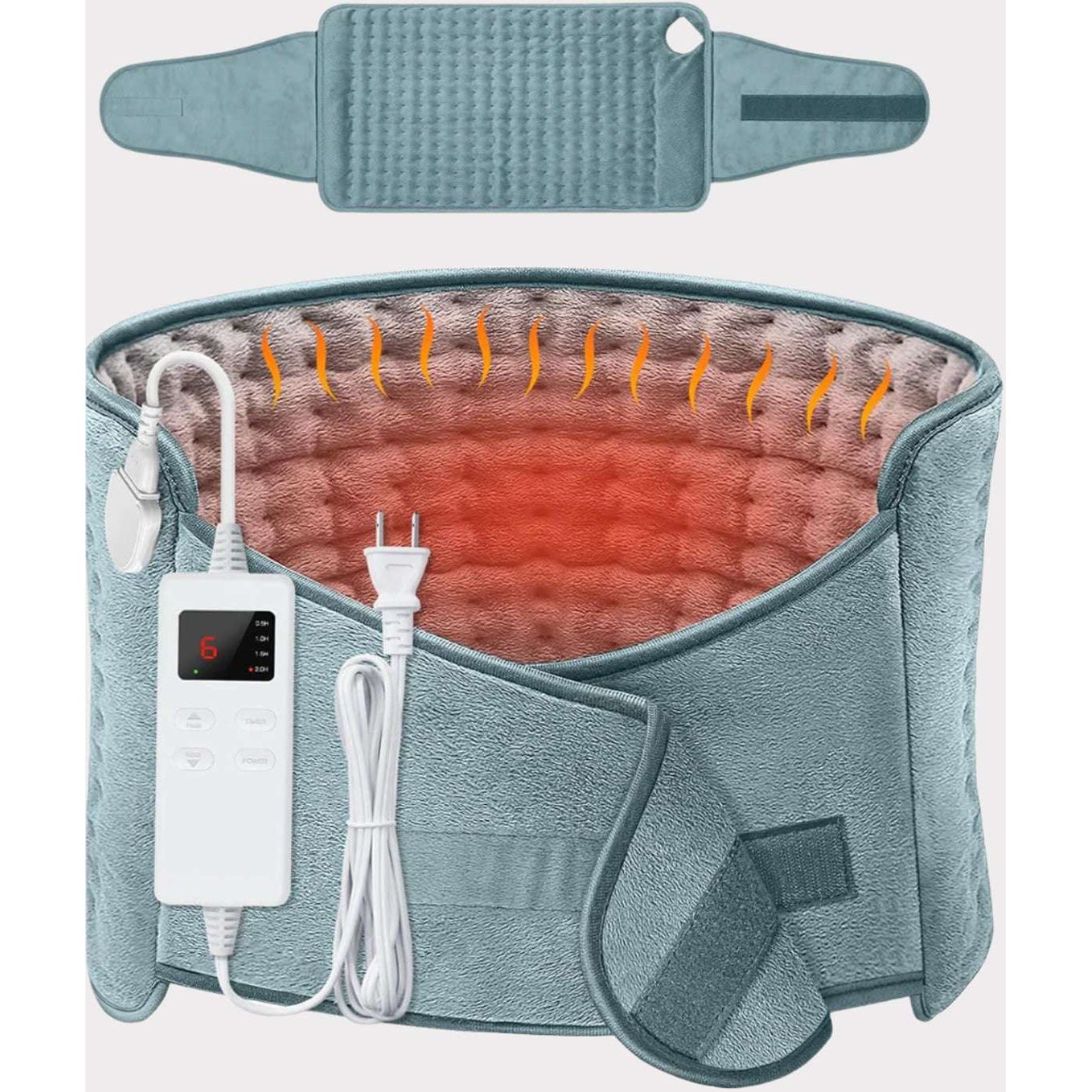 Manta Eléctrica, Almohadilla Térmica Eléctrica con 6 niveles de temperatura 4 configuraciones de tiempo, Terapia Húmeda y Seca, Apagado Automático, Manta Eléctrica Lumbar, hombros y Espalda - SOULVIVALSSOULVIVALSSOULVIVALSB0DGTPQNS9