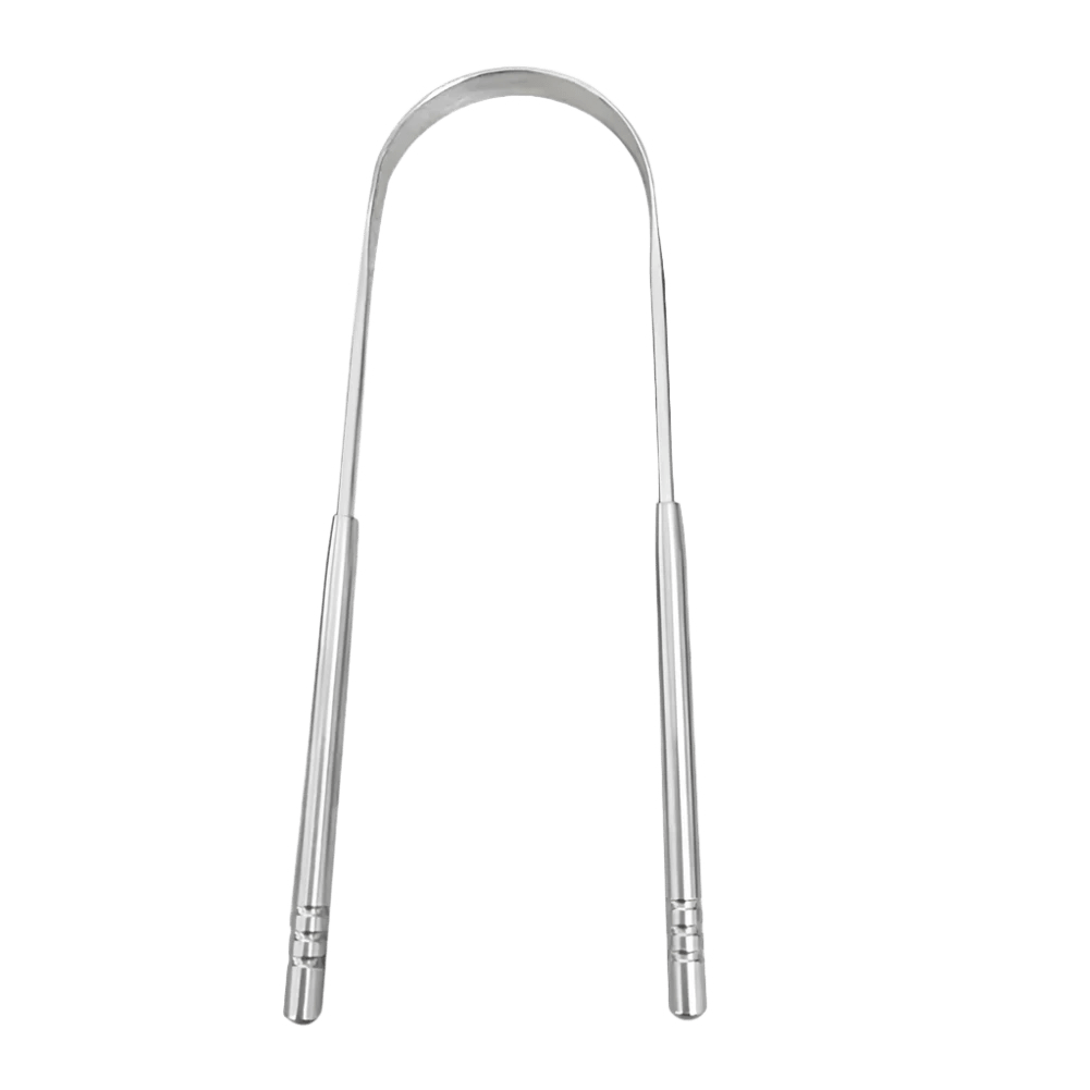 Stainless Steel Tongue Scraper - SOULVIVALSSOULVIVALSSOULVIVALS14:175#Silver;200007763:201336100#China