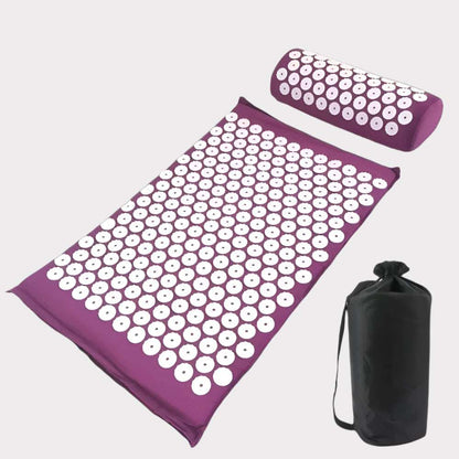 Acupressure Yoga Mat & Pillow - SOULVIVALSSOULVIVALSSOULVIVALS14:2656224057#Purple Set with bag