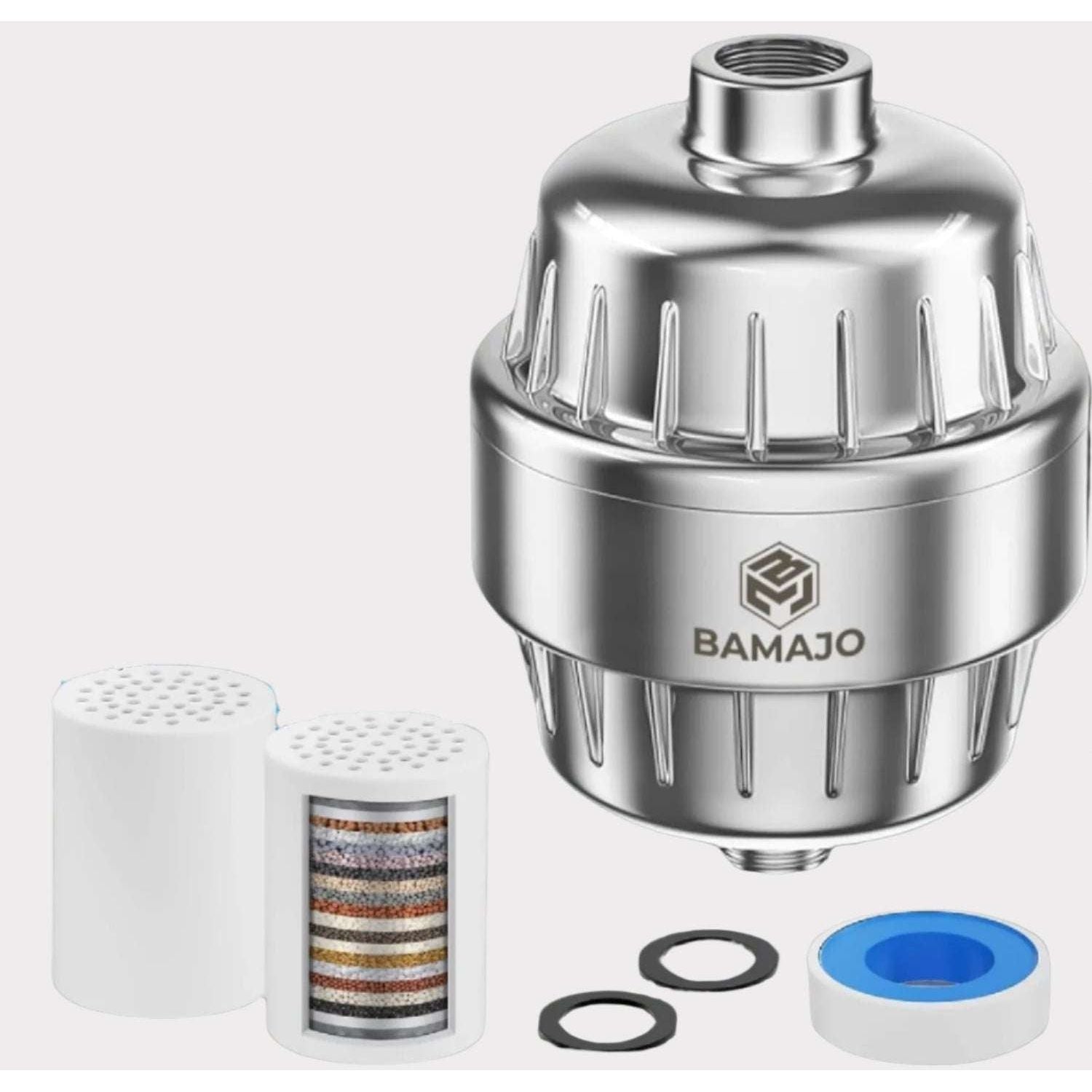 BAMAJO© Filtro de chuveiro de 20 etapas - Conjunto de 2 cartuchos - purificador de água anticalcário - F20 protege a pele e o cabelo com vitamina C - elimina os metais pesados - reduz a coceira na - SOULVIVALSSOULVIVALSSOULVIVALSB0CZ4GPV96