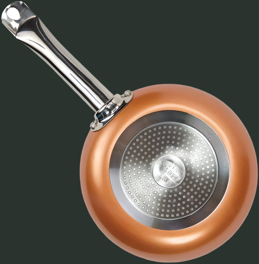 Copper Frying Pan - Oil - Free Cooking with Non - Stick Ceramic Coating - SOULVIVALSSOULVIVALSSOULVIVALSB077S9T8V3