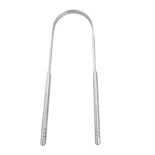 Stainless Steel Tongue Scraper - SOULVIVALSSOULVIVALSSOULVIVALS14:175#Silver;200007763:201336100#China